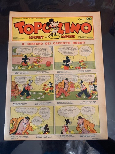 Topolino giornale 119 anno - giornale,