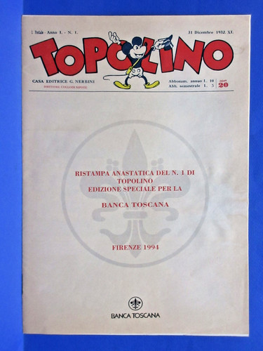 Topolino giornale 1 nerbini - giornale,
