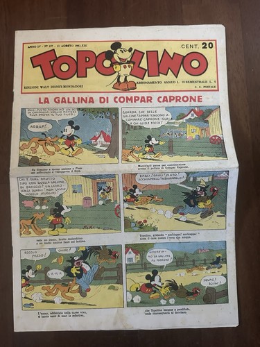 Topolino giornale 1935 - giornale, dal