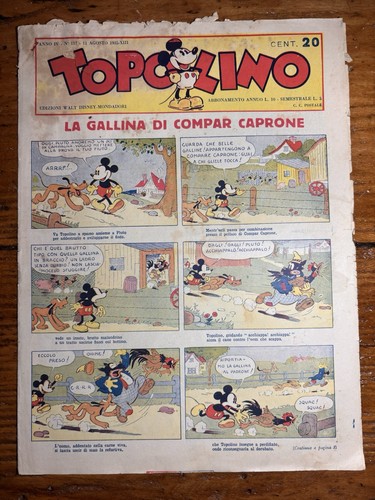 Topolino giornale originale