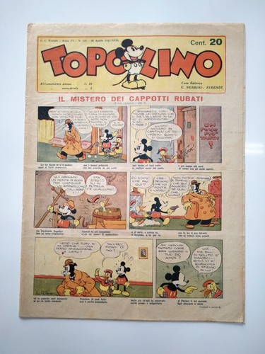Topolino giornale nerbini - giornale,