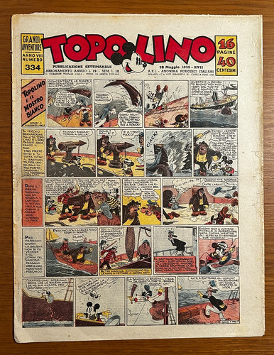 Topolino giornale 334 anno - giornale, n°