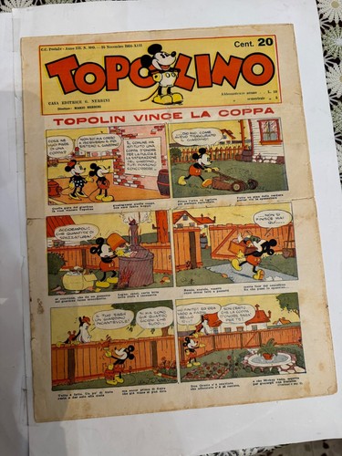 Topolino giornale 100 anno - topolino,