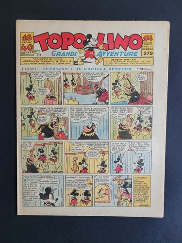 Topolino giornale 279 anno - topolino,